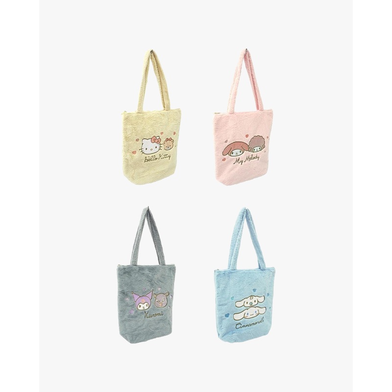 Sanrio Fuzzy Tote Bag Cinnamoroll