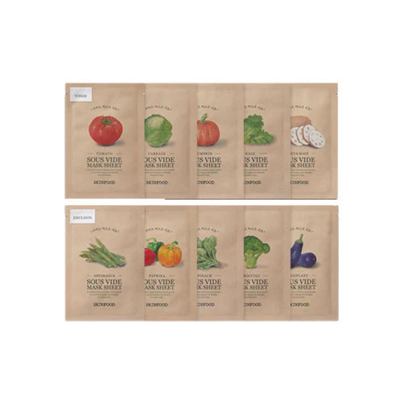 SKINFOOD Sous Vide Mask Sheet 10 Type Pumkin 20g