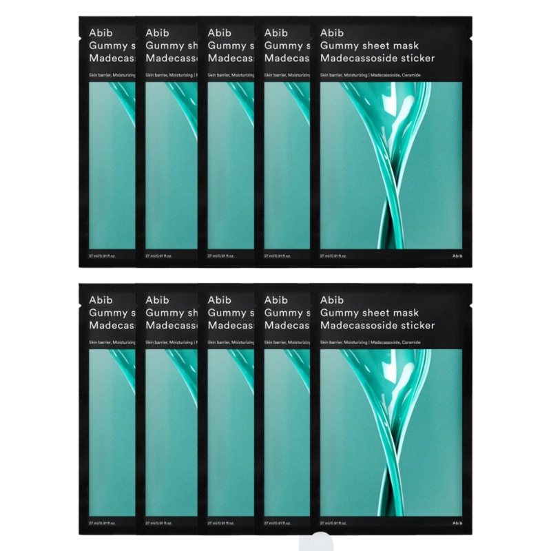 Abib Gummy Sheet Mask Madecassoside Sticker 10P