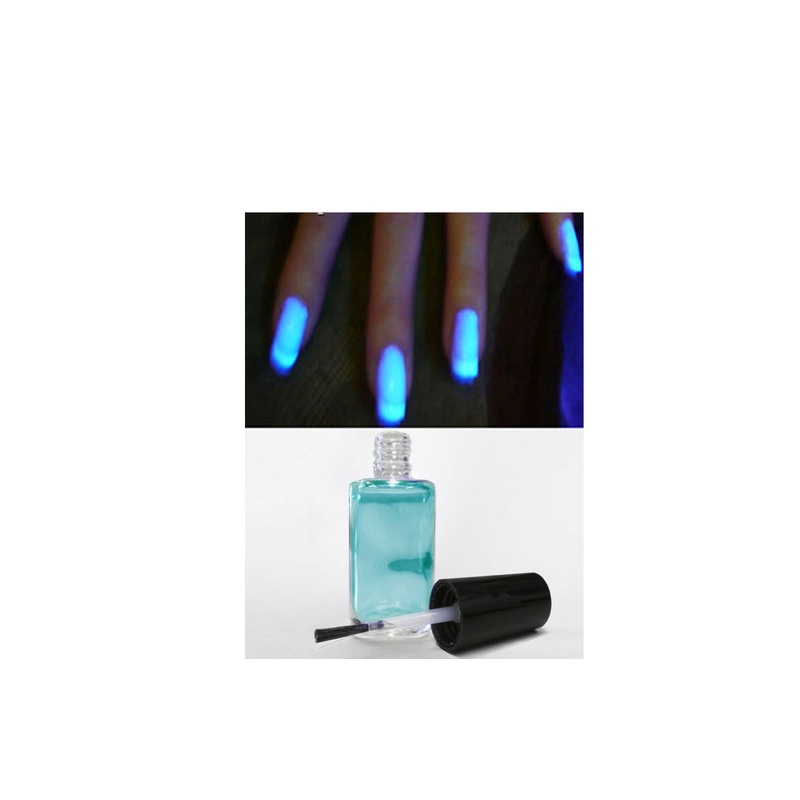 Moon Glow UV Reactive Topcoat Clear Nail Polish – Glows Under UV & Blacklights