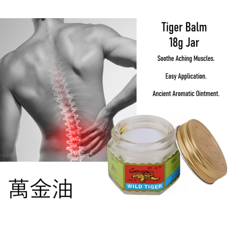 Tiger Balm for Muscle Aches & Pains  18g Jar | Fast-Acting Relief x1