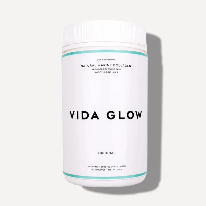 Vida Glow Natural Marine Collagen Loose Powder Original 270g Tub (Discontinued)