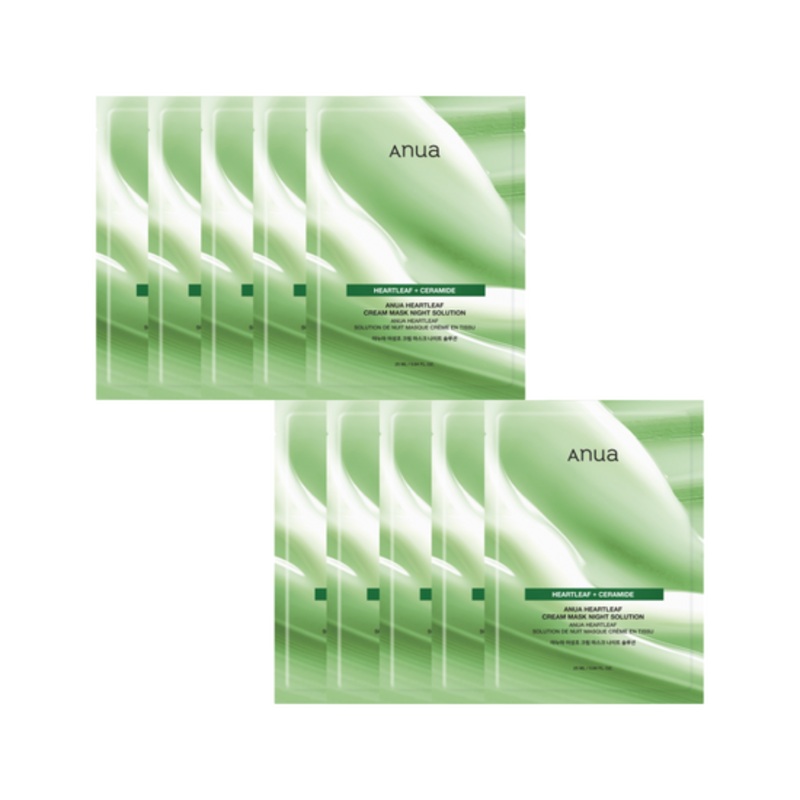 Anua Heartleaf Cream Mask Night Solution Pack Set 25ml *10ea