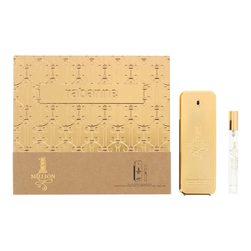 Paco Rabanne 1 Million 2 Piece Gift Set: Eau de Toilette 100ml – Eau de Toilette 10ml