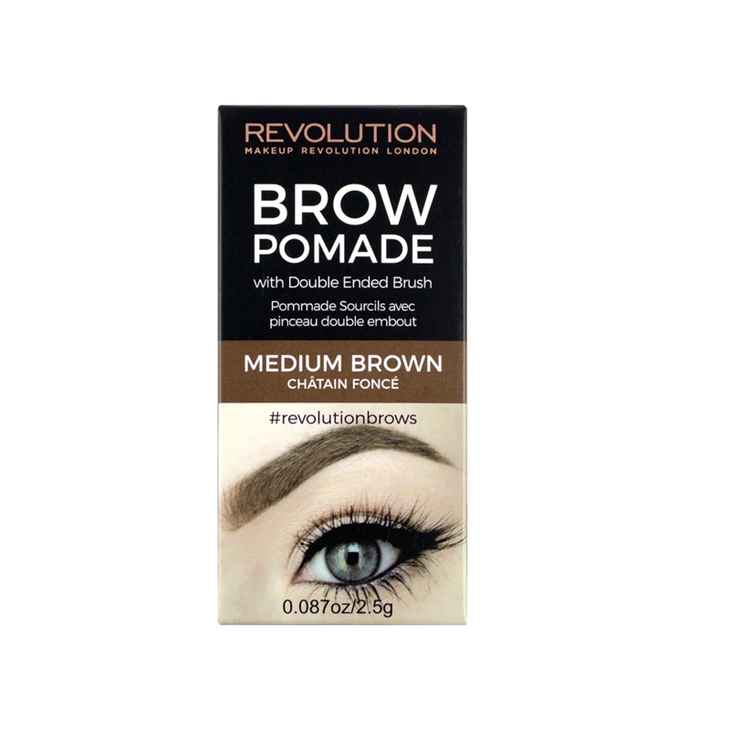 Revolution Brow Pomade Medium Brown
