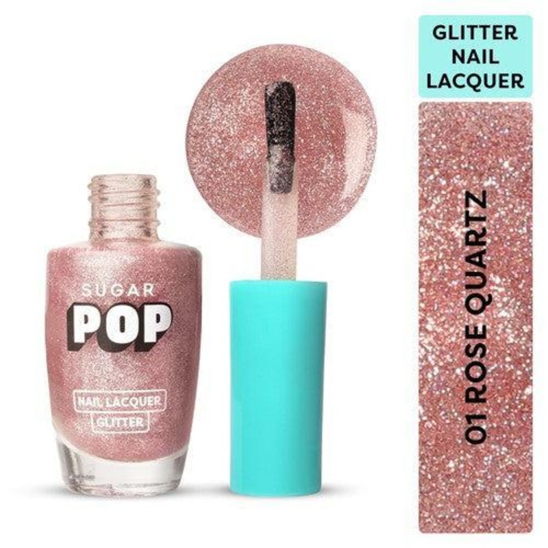 SUGAR POP Nail Lacquer Glitter – 01 Rose Quartz
