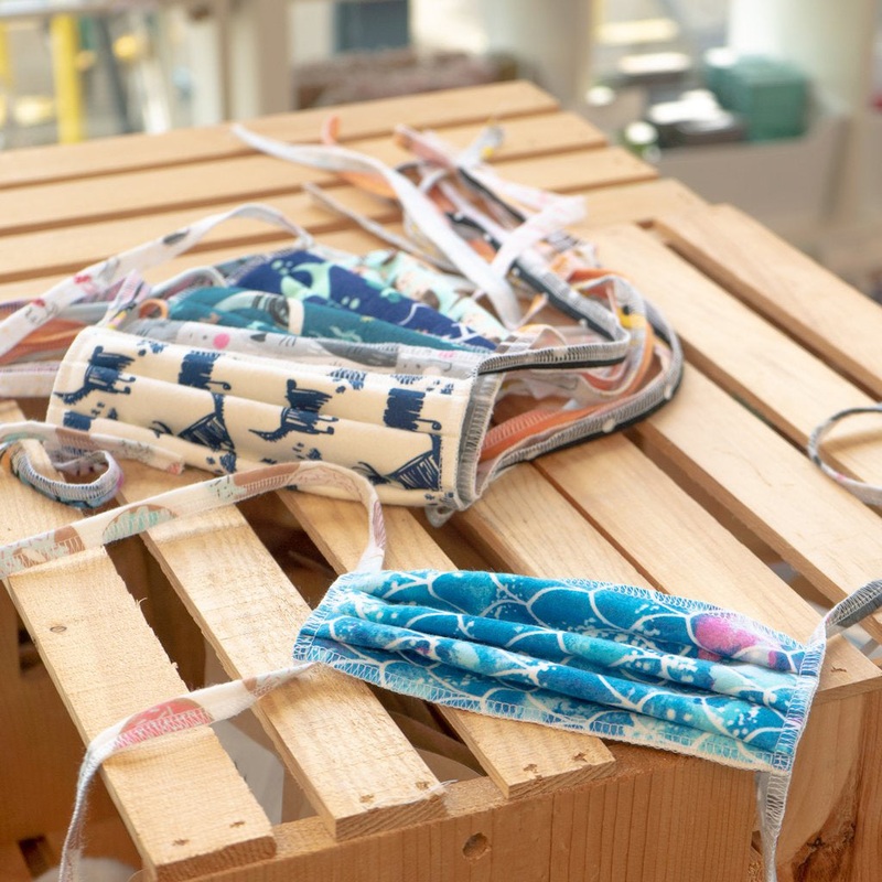 Face Mask – with Ties. Surprise Prints by Marley’s Monsters