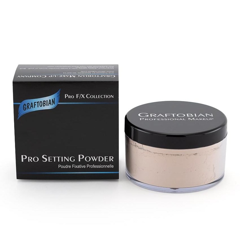 Graftobian Pro Setting Powder .7 oz. Container Clown White
