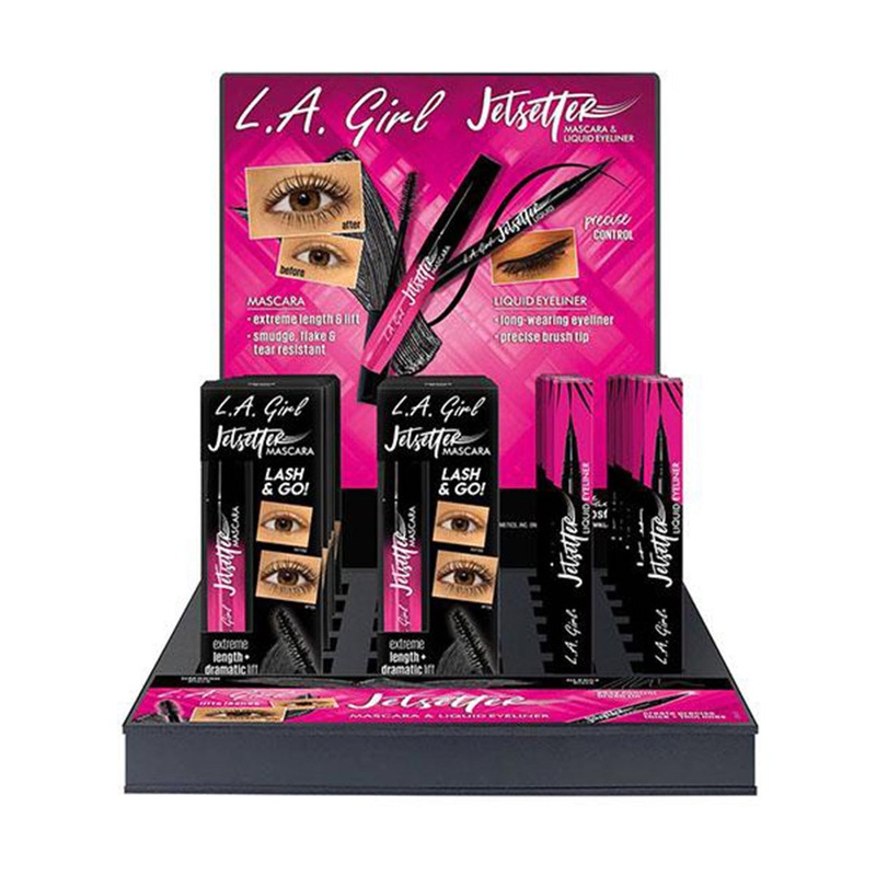 L.A. Girl Jetsetter Mascara & Liquid Eyeliner – Wholesale Display 21 Units (GPD411)