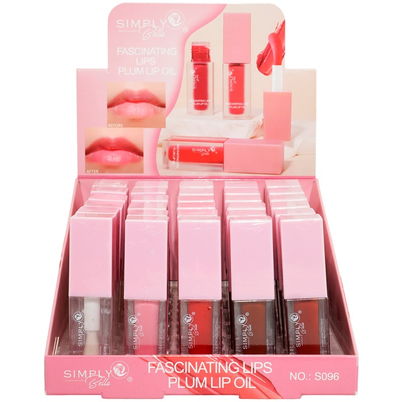 Simply Bella Fascinating Lips Plump Lip Oil – Wholesale Display 30 Units (S096)