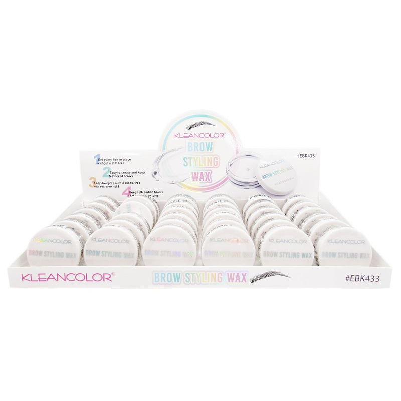 Kleancolor Brow Styling Wax – Wholesale Display 36 Units (EBK433)