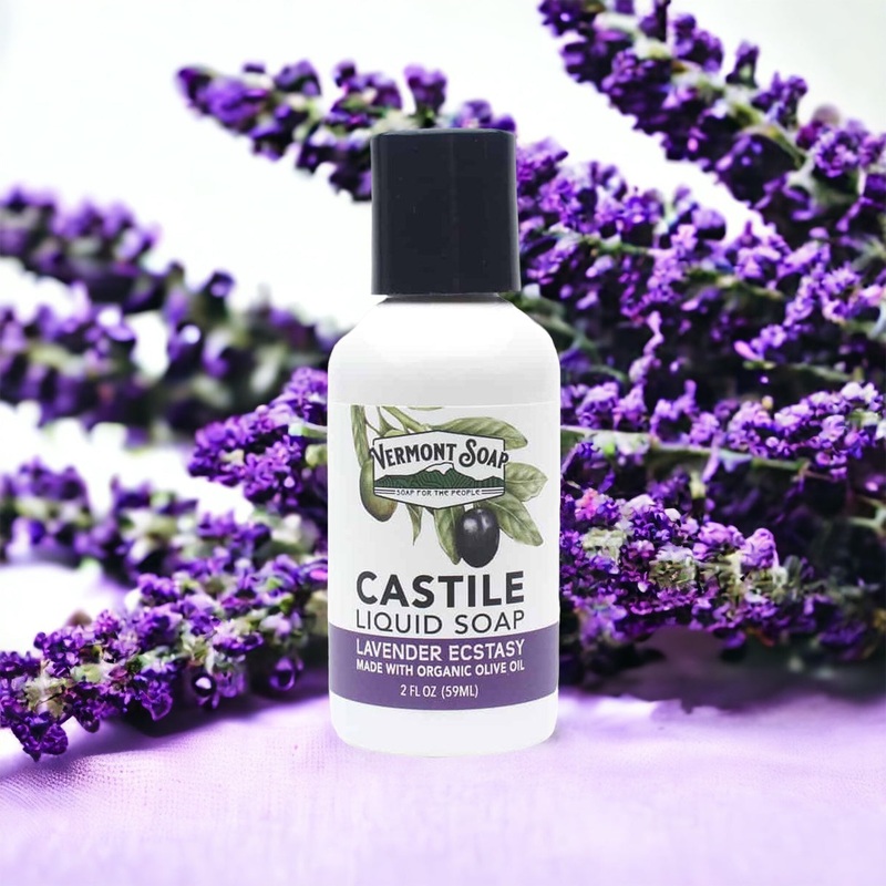 Lavender Ecstasy Castile Liquid Soap – Vermont Soap 33oz / 1 ltr