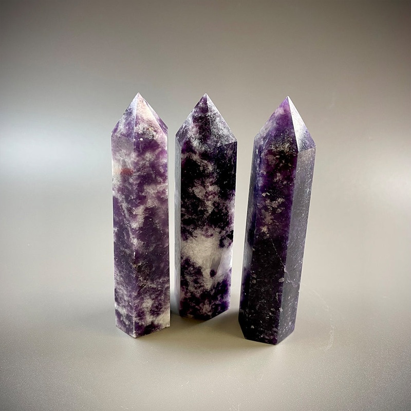 Lepidolite Crystal Tower