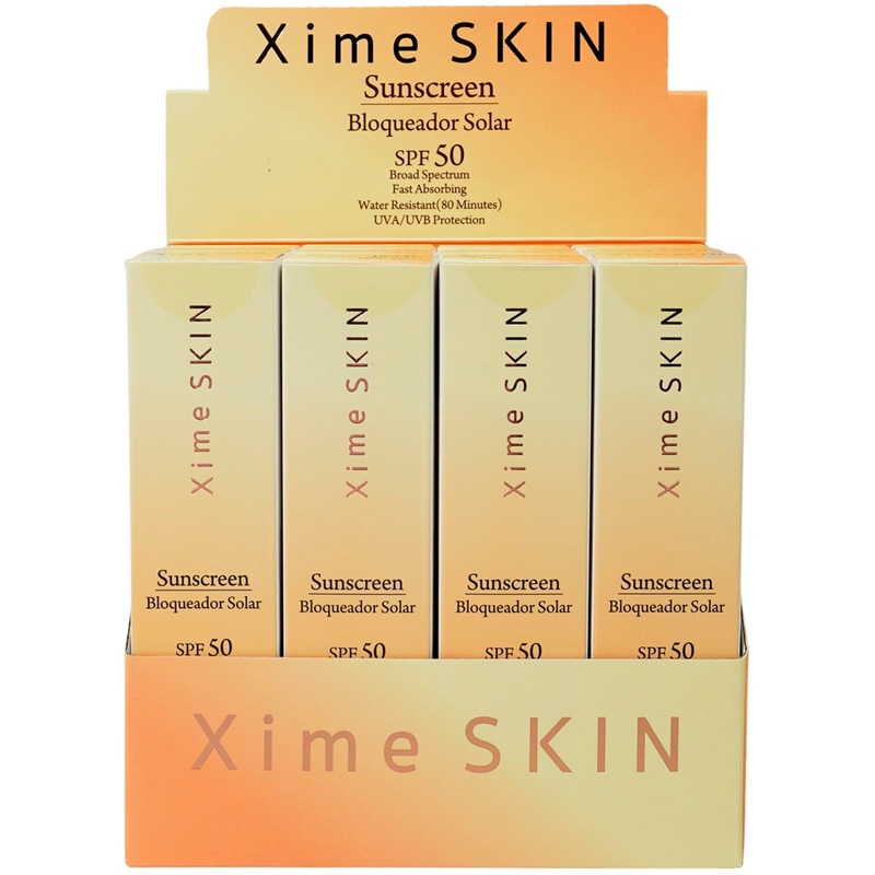 Xime Beauty Sunscreen Spf50+ – Wholesale Display 12 Units (XS22012)