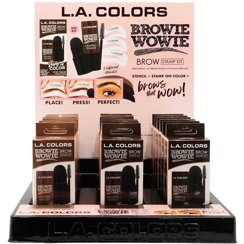 L.A. Colors Brow Stamp Kit – Wholesale Display 18 Units (CLAC497)