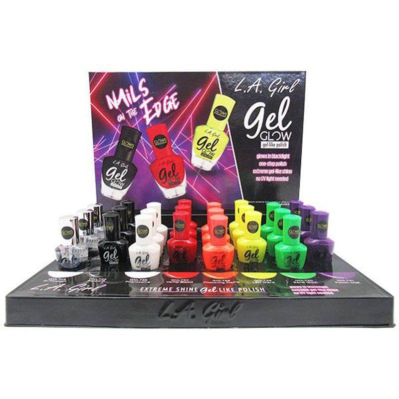 L.A. Girl Gel Glow Polish – Wholesale Display 24 Units (GPD435)