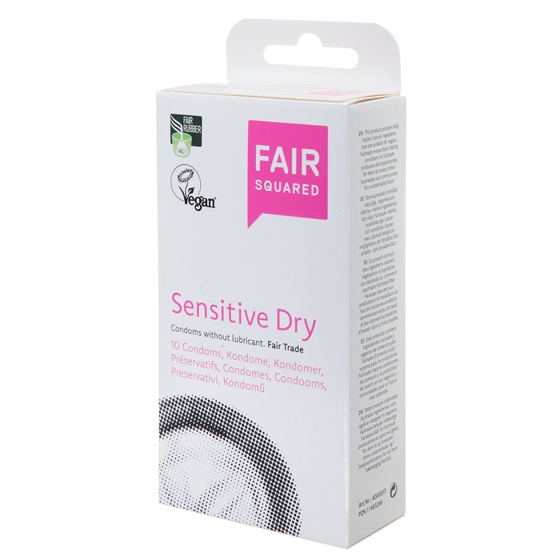 Fair Squared Condoms Sensitive Dry Pack of 10