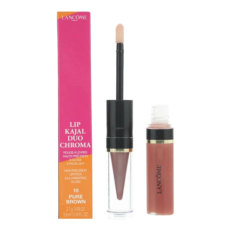 Lancme Lip Kajal Duo Chroma 10 Pure Brown High Precision Lipstick 2.7g  Illumi