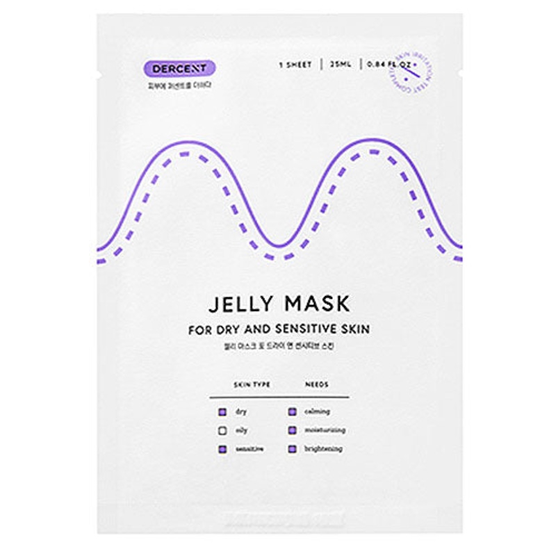 DERCENT Jelly Mask for Dry And Sensitive Skin 25ml 25ml