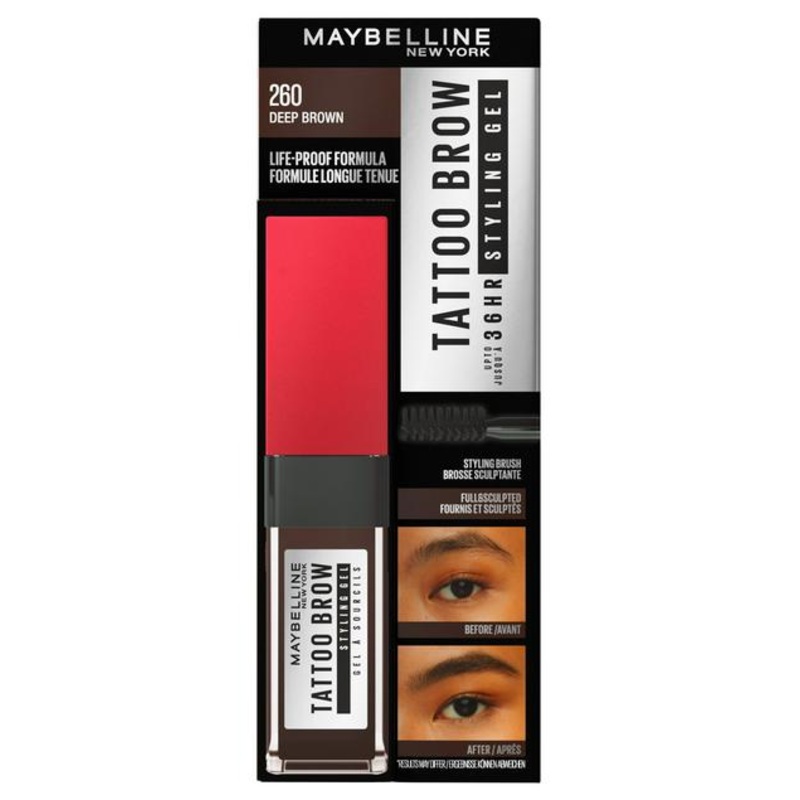 Maybelline Tattoo Brow 36 Hour Styling Gel 260 Deep Brown