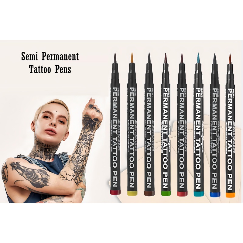Stargazer Semi Permanent Tattoo Pens Deep Red