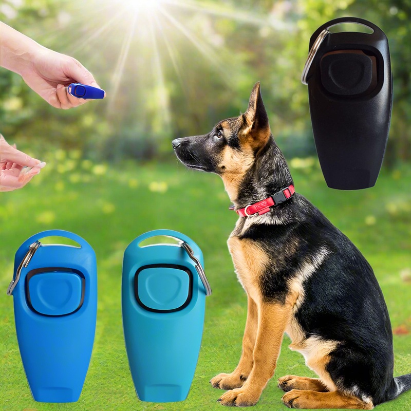 Generise Pet Training Clicker & Whistle  Multi Pet Trainer with Free Delivery Black