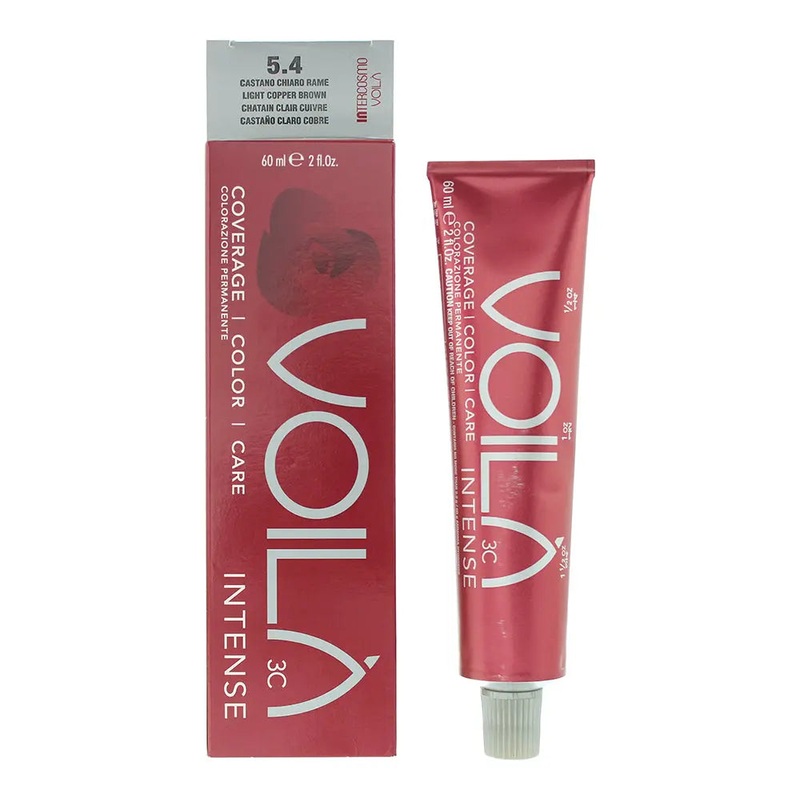Intercosmo Voil 3C Intense 5.4 Light Copper Brown Hair Colour 60ml