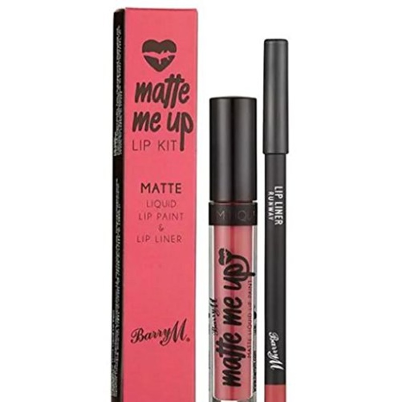 Barry M Matte Me Up Liquid Lip Kit Runway
