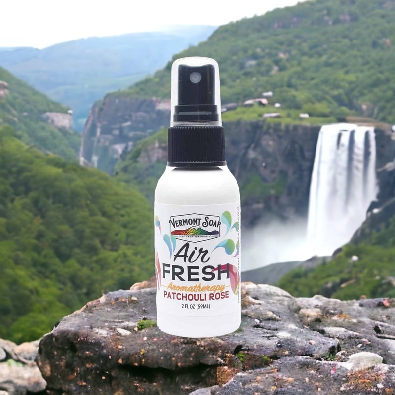 Patchouli Rose Air Fresh Aromatherapy Spray Mister – Vermont Soap 2oz / 59ml