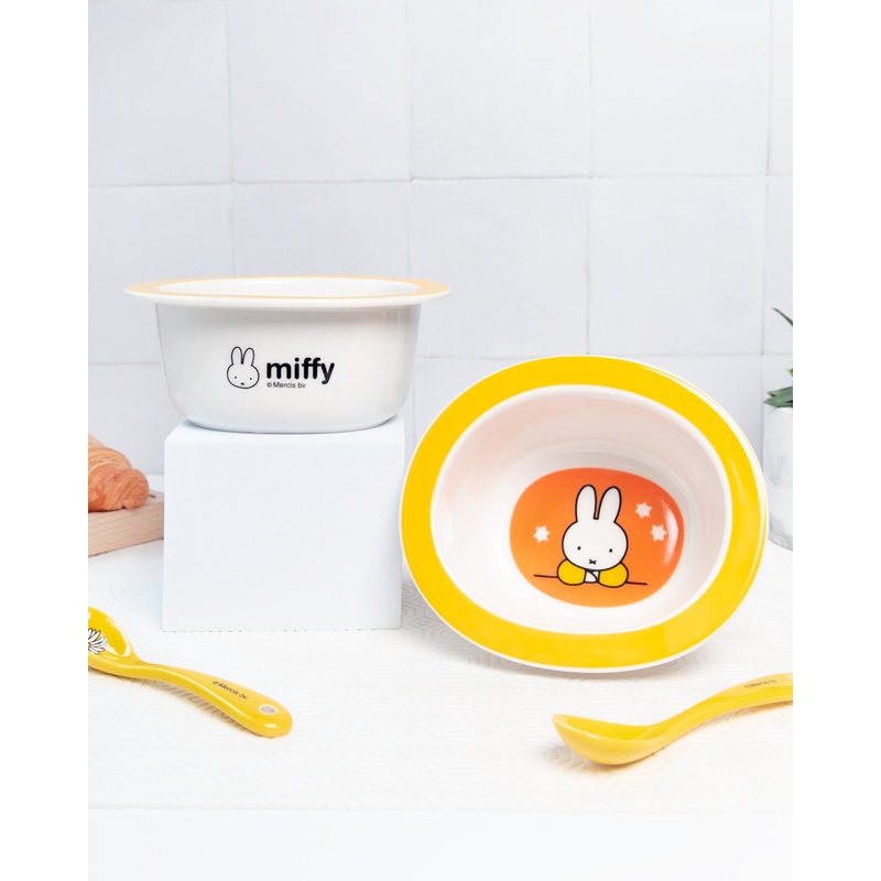 Miffy Ceramic Coloured Edge Bowl Floral