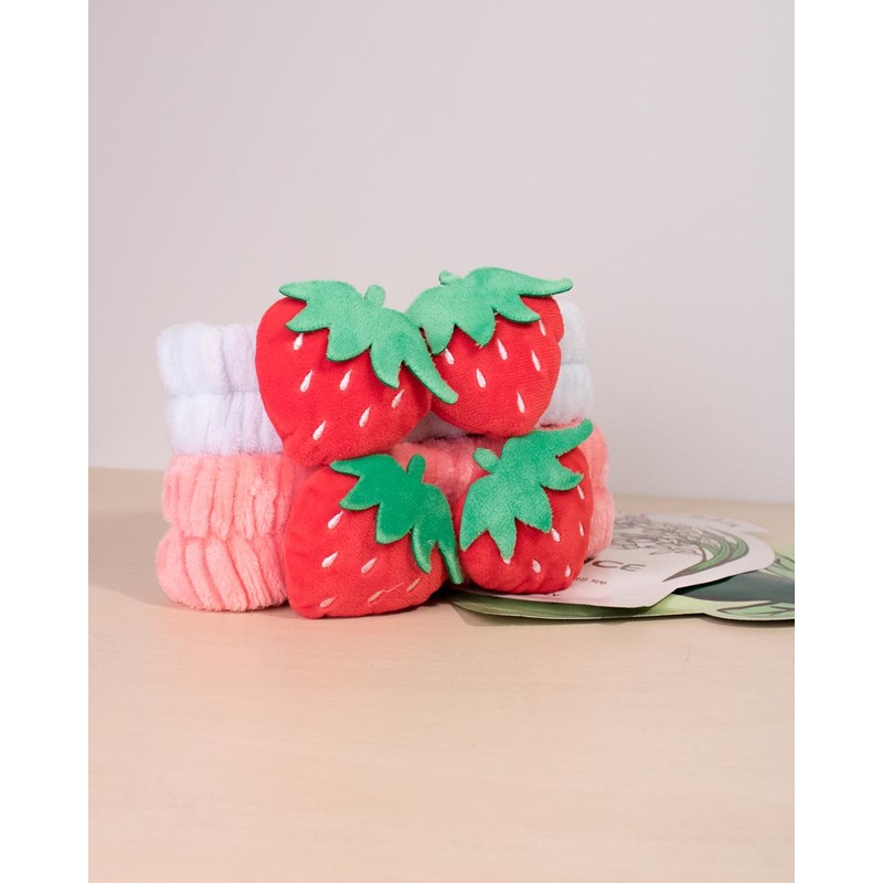Soft Strawberry Headband Baby Blue