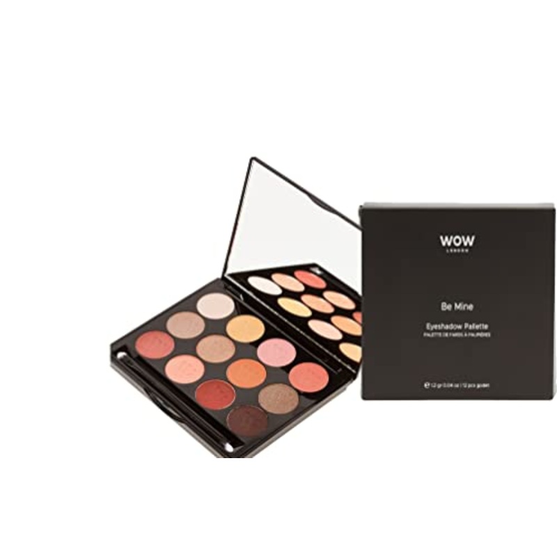 WOW 12 Shade Eyeshadow Pallet Be Mine, Nude, Bronze, Beige & Taupe Shades