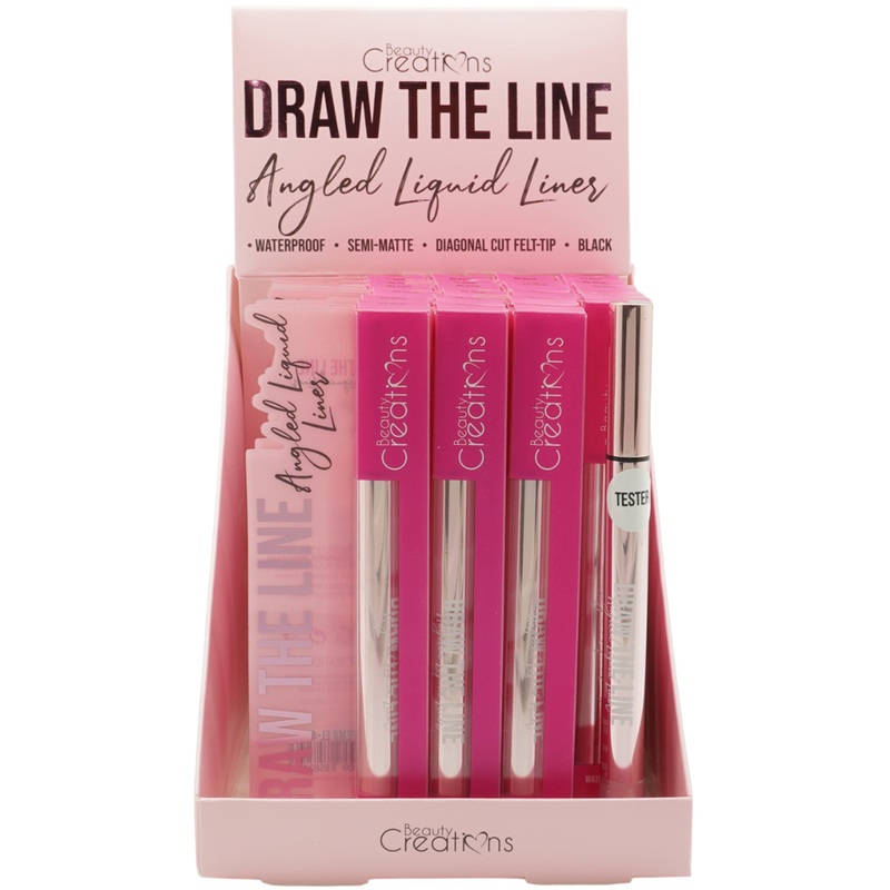 Beauty Creations Draw The Line Angled Liquid Liner – Wholesale Display 23 Units (EL-4)