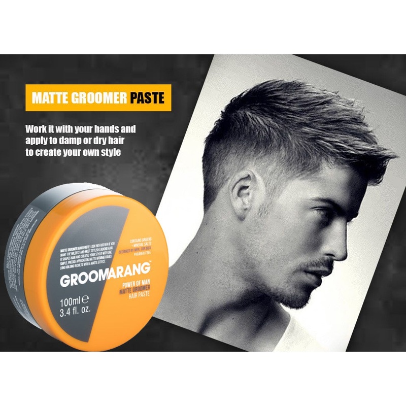 Groomarang Power of Man ‘Matte Groomer’ Hair Paste 100ml