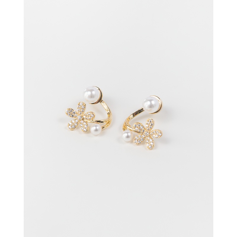 NYU NYU Sweet Pearl Flower Ear Jackets
