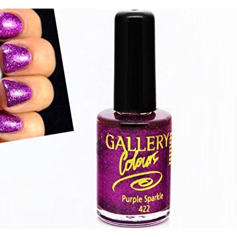 Purple Fine Glitter Varnish Polish – Purple Sparkle 422