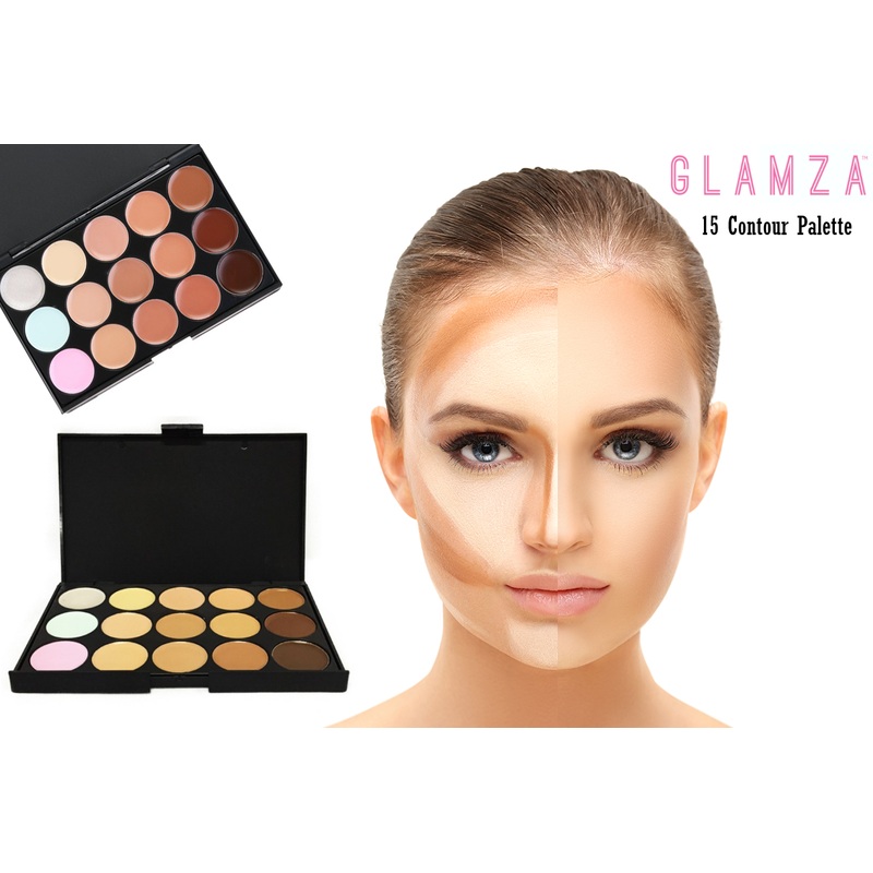 Glamza 15 Colour Shade Contour & Concealer Palette  Free UK Postage