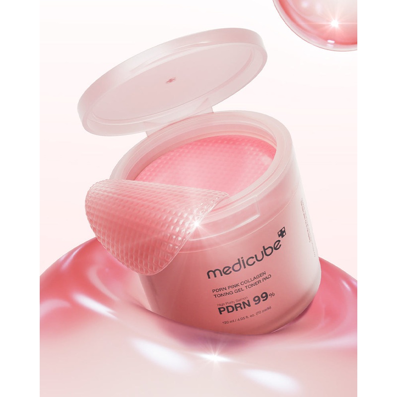 medicube PDRN Pink Collagen Toning Gel Toner Pad