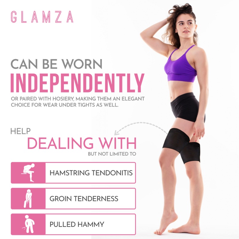 Glamza ‘Chub Rub’ Anti Chafing Thigh Bands Size C: 52 – 60cm