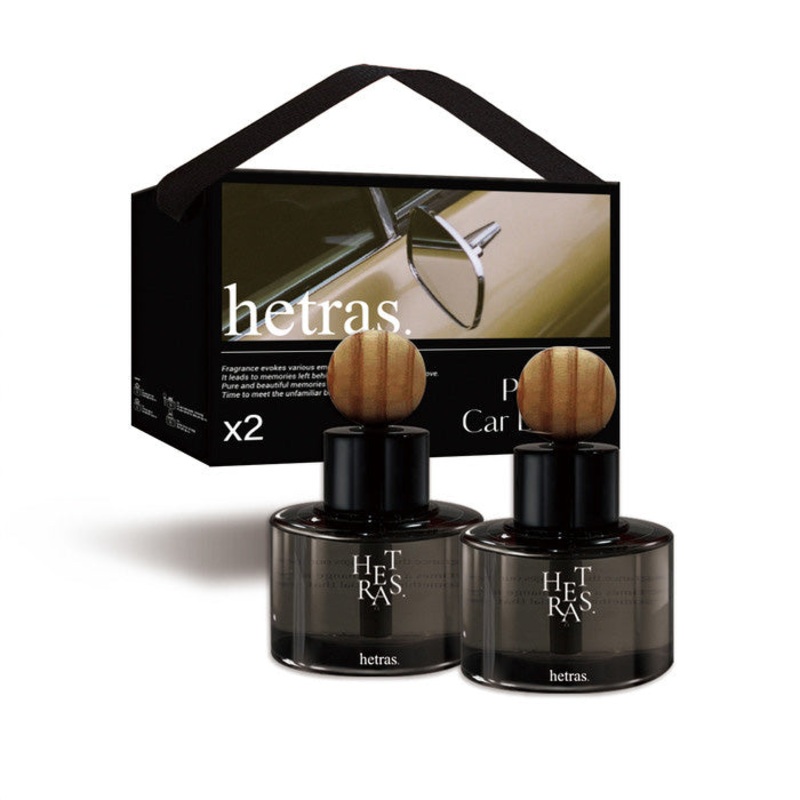 HETRAS Premium Car Diffuser Set (77ml x 2ea) #Black Cherry
