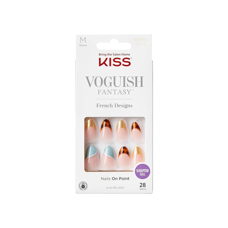 Kiss Voguish Fantasy 28 Medium Nails 88746 FV10