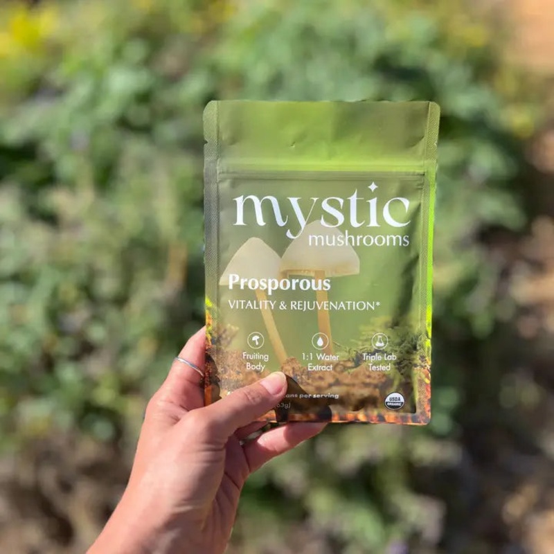 Prosporous  Organic Cordyceps, Lions Mane, Poria & Tremella 63g – ORA Cacao