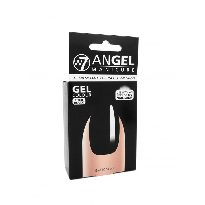 W7 Angel Manicure Gel Polish Pitch Black