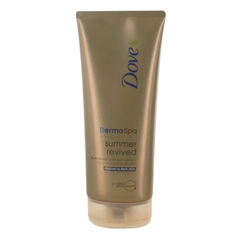 Dove Derma Spa Summer Revived Body Lotion with Self Tanner 200ml – Medium to Dark