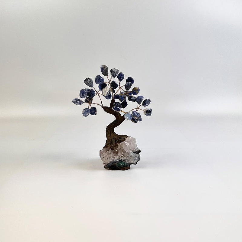 Sodalite Gemstone Tree 5″ – Handmade by Brazil Gems