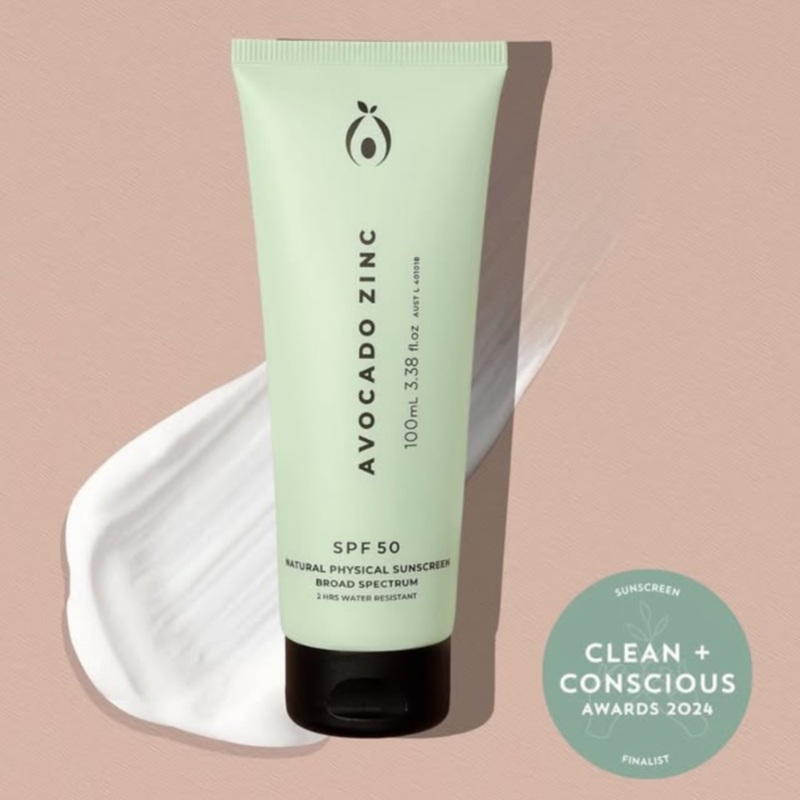 SPF 50 Natural Physical Sunscreen 100ml – Avocado Zinc