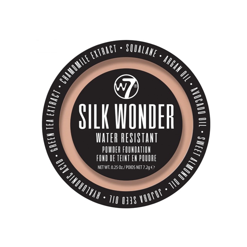 W7 Silk Wonder Water Resistant Powder Foundation Warm Beige