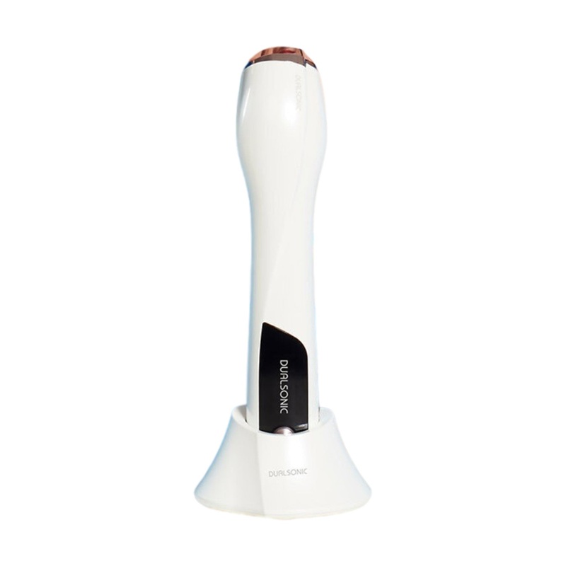 Dualsonic Focused Ultrasound Effect Beauty Device White Brown