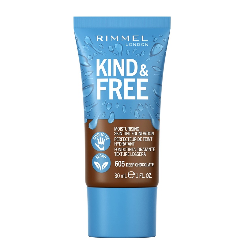 Rimmel London Kind & Free Moisturing Skin Tint Foundation 605 Deep Chocolate