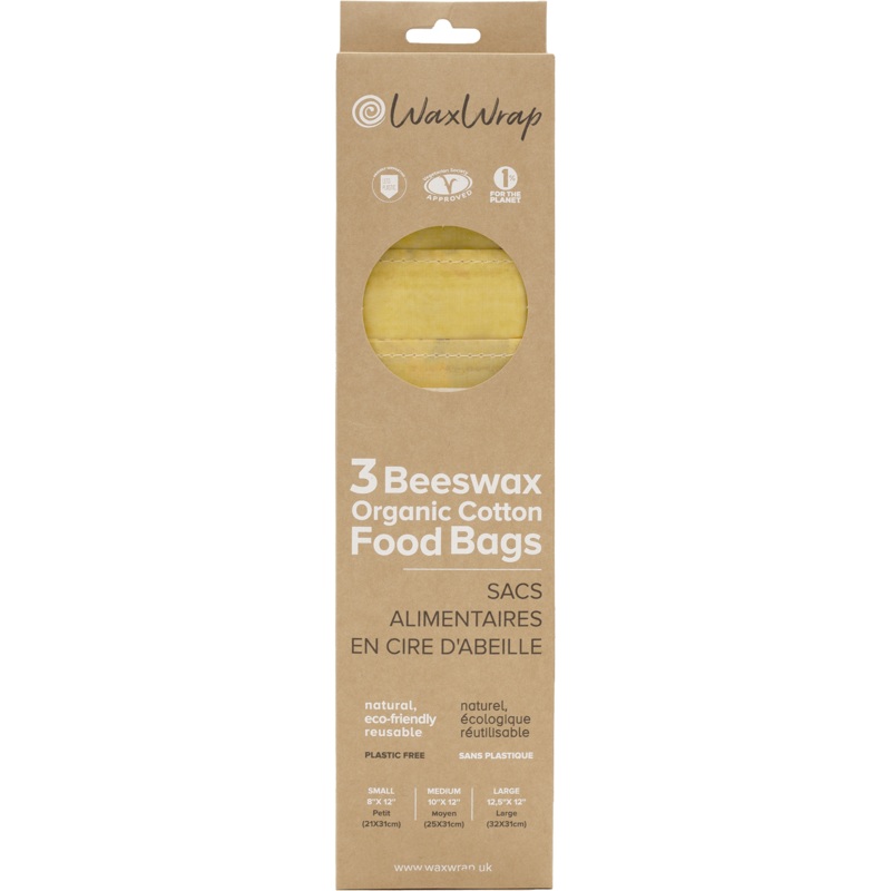 Cotton Beeswax Food Bags